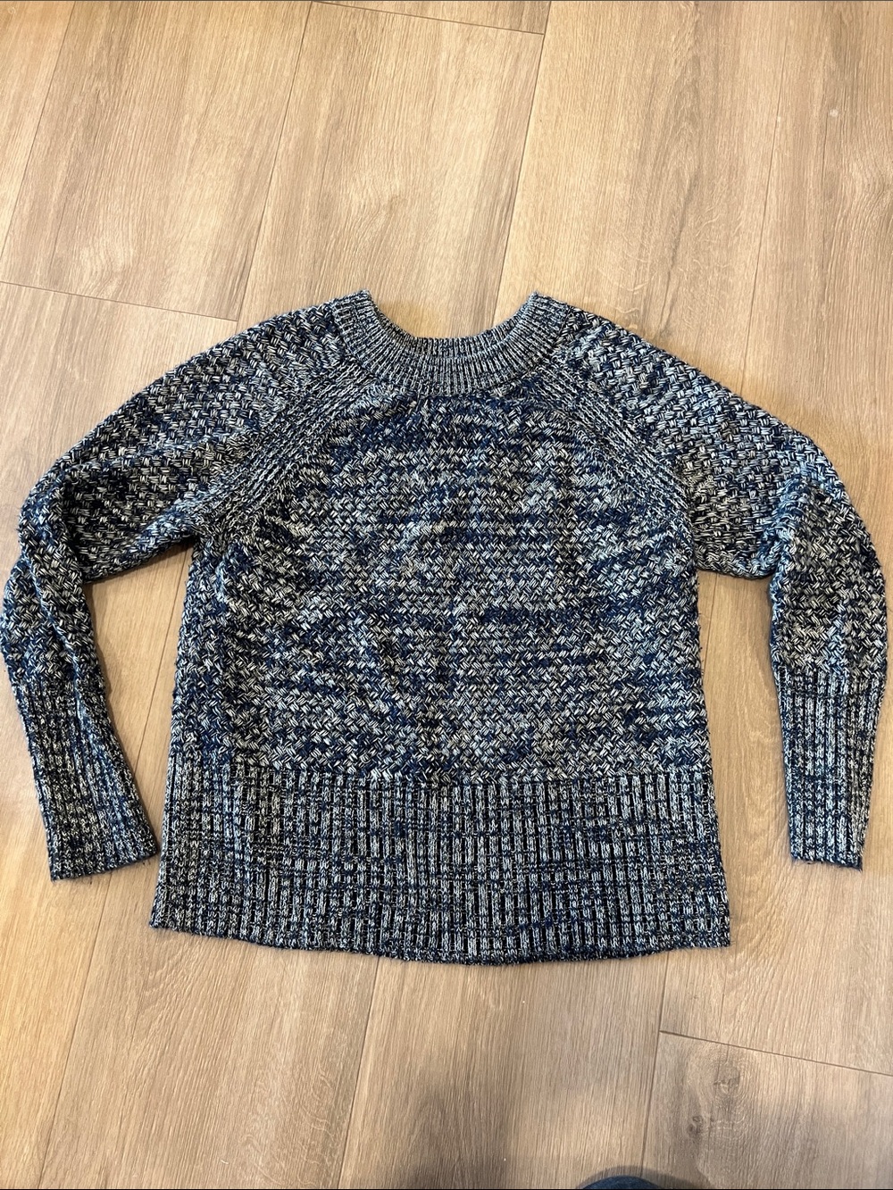 Universal Thread Marled Crewneck Sweater in Blue and Gray